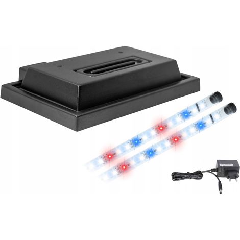 Copertura per acquario 40x25 nera + illuminazione LED Spectrum BBNBBC (1/5)
