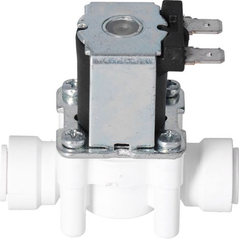 Électrovanne en plastique, raccord rapide 3/8 po, normalement fermée, 12 V CC (1/5)