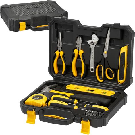Malette a outils 28 pieces - STANLEY - STHT78050-1 - Coffret plastique - Noir et jaune (1/3)