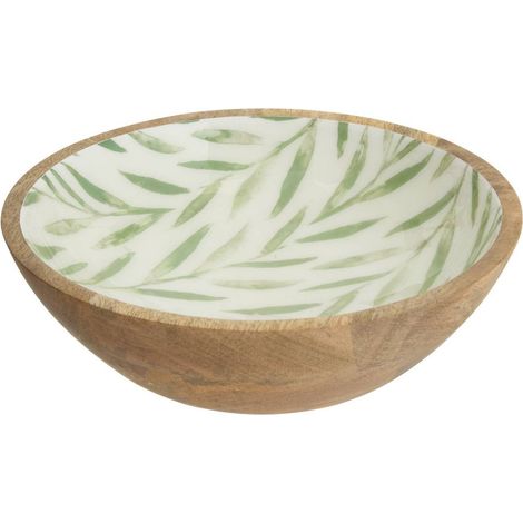 Insalatiera inaya d25cm verde oliva e mango - Atmosphera créateur d'intérieur