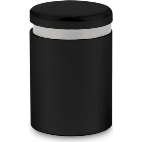 Soporte de montaje de aluminio (separador) (negro mate) - 25x25 (1/3)