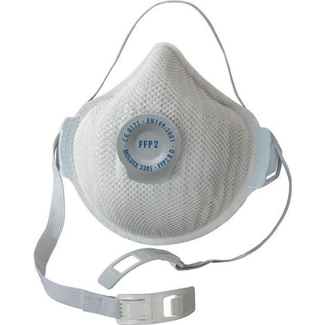 Mascarilla  de protección  respiratoria  Moldex  AIR  Plus  330501  FFP2  /  V  R  D  con  válvula  de  exhalación  -  330501 (1/3)