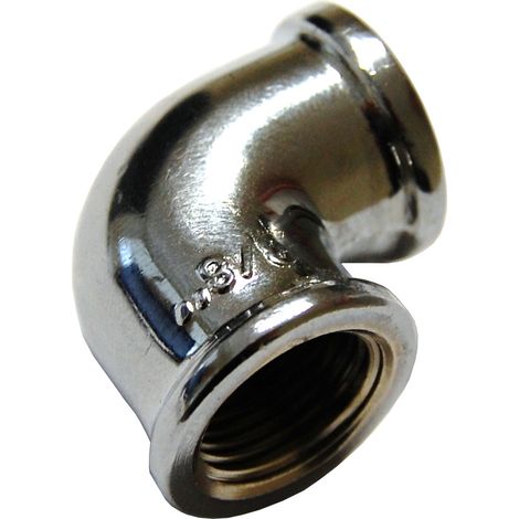 IDRAULICA - GOMITO FF 90 OTTONE CROMATO D 1/2- AMAFLEX- 10,0 pz