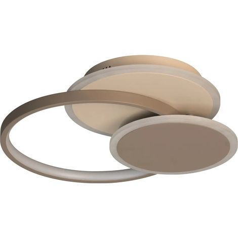 [NEUWERTIG] B-Ware Fischer & Honsel Deckenleuchte Lampe Led Fernbedienung Tomo Sand Beige 40 Cm Cct