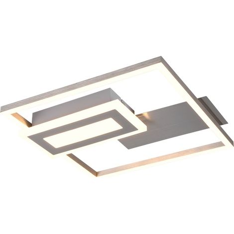 Trio Leuchten LED Deckenleuchte Spiro 22W nickel, Metall Deckenlampen & Kronleuchter (1/2)
