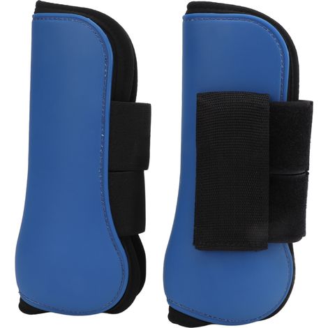 Guêtres avant pour chevaux, coussinets élastiques, protections intérieures, guêtres pour l'entraînement au saut d'obstacles, bleu, taille M (1/5)