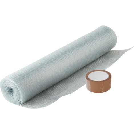 Pack And Move - Film À Bulle Recyclé - 0,5 X 5 M - Déménagement, Expédition Et Protection - Papier Bulle De Qualité + 1 Adhésif