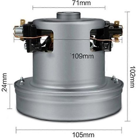 Universeller Motorsatz für Staubsauger, 1200 W, hohe Leistung, 105 mm Durchmesser (1/5)