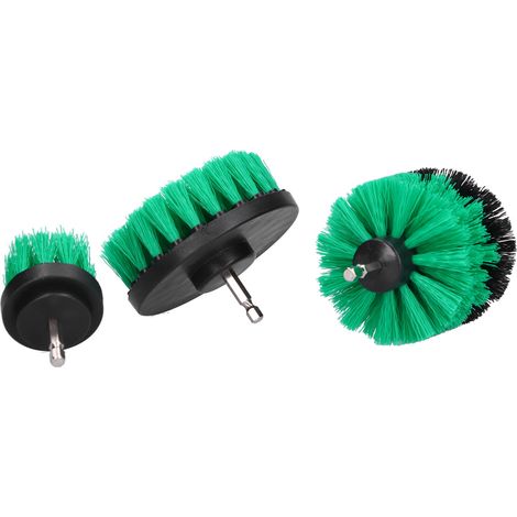3 pièces kit brosse perceuse brosses récurage motorisé pour intérieur meubles tapis cuisine (1/5)