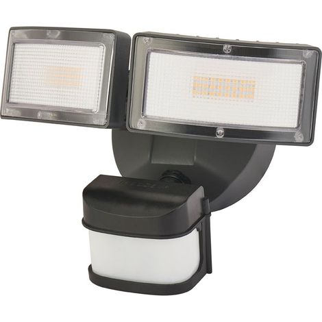 Projecteur LED double détecteur 36W noir IP54 SU-MA (1/4)