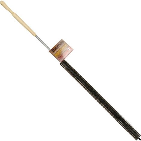 Spazzola con manico in legno flessibile molla integrata fibra naturale - Thomas