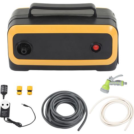 Pompe de puisard à batterie au Lithium, pompe de puisard à eau à double cur auto-amorante Rechargeable pour l'arrosage des champs agricoles 100-240V prise ue (1/5)