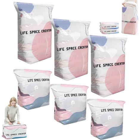 Vacuum Storage Bags Without Pump (1/5)