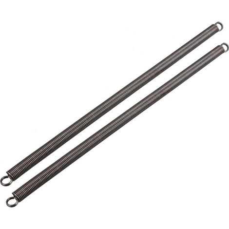 Tension Spring Extension Springs 1.4mm Wire Dia, 11mm OD, 300mm Free Length Spring Steel Small Double Hook 2pcs (1/3)