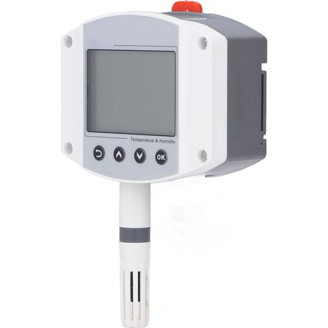Transmetteur de température et d'humidité mural pour écran LCD, sortie analogique 420mA, capteur d'humidité et température modèle RS-WS-120-2D-LCD, avec notice en anglais. (1/5)
