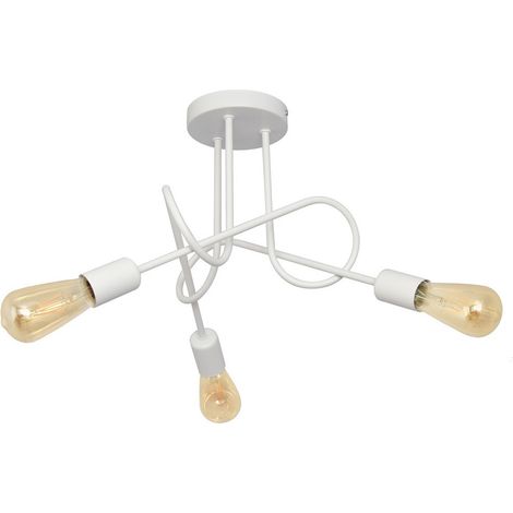 Helam OXFORD Plafonnier Semi-Encastré Multi Bras Blanc 50cm (1/5)