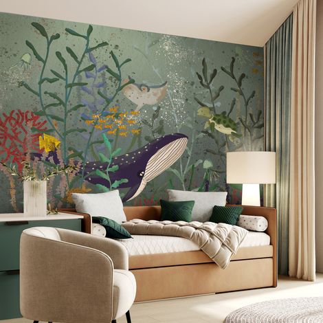 Papier peint panoramique Under The Sea 300 x 280cm Multicolore (1/5)