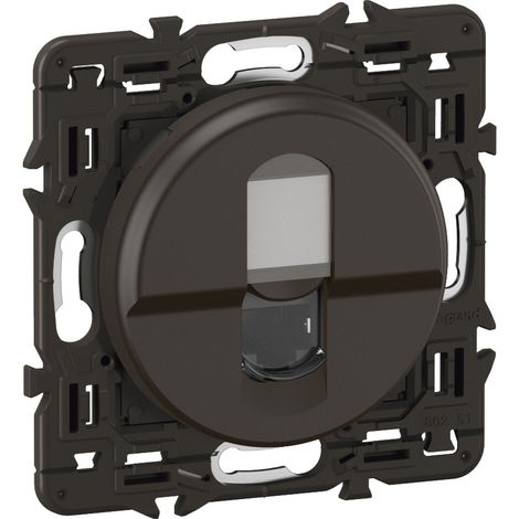 Legrand - Prise RJ45 cat6 FTP Céliane - Noir à équiper d'une plaque