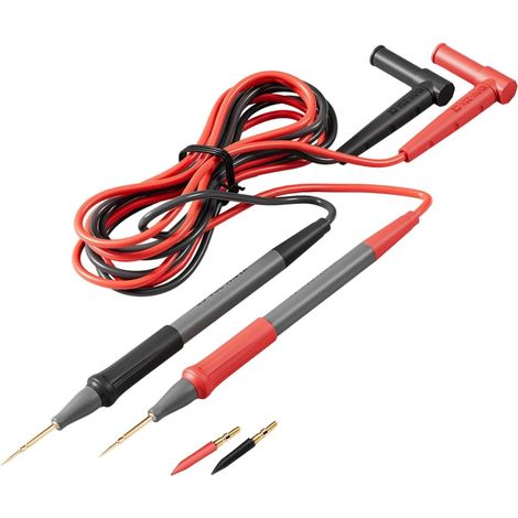 Sondes de test très fines de 0,28 mm revêtues d'or avec pointe remplaçable, adaptées pour la réparation de circuits imprimés de précision et multimètre (1/4)