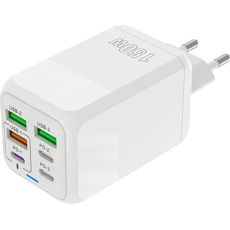 Chargeur multiport 150 W avec charge rapide (3U+3PD) et compatible avec les prises de chargeur européennes(L30) (1/5)