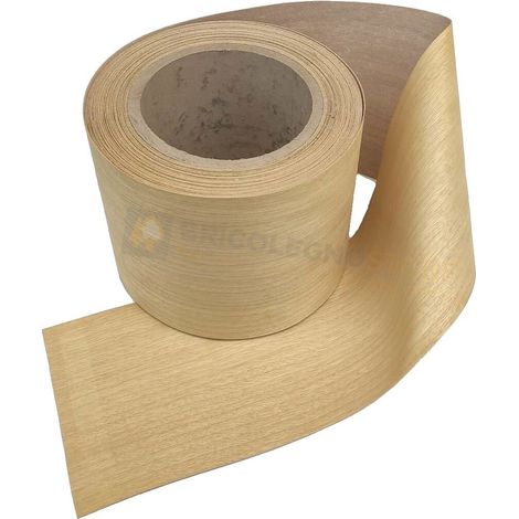 Bordo tranciato impiallacciatura legno precollato da 200 mm varie essenze dimensione disponibile: frakÈ 155 mm