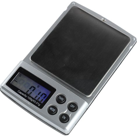 Balance de poche numérique haute précision 100 g/0,01 g, mini balance numérique de poche pour épices, or et bijoux. (1/5)