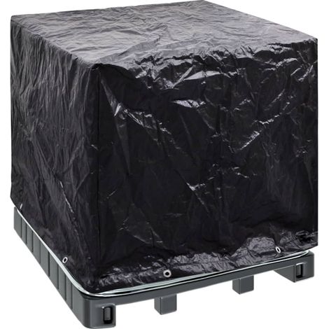 INLIFE Housse de réservoir IBC de jardin 8 œillets 116x100x120 cm (1/5)