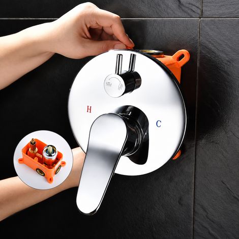Mitigeur encastrable laiton chromé 2 fonctions Modèle A BFA031, 24 × 21 × 15,5 cm, 3,33 kg – Livraison gratuite (1/5)