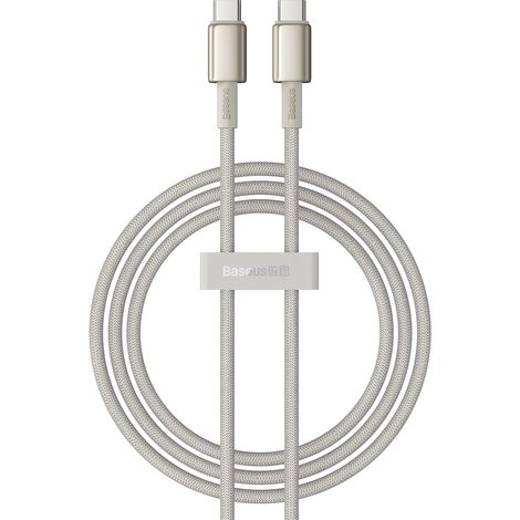 Cavo USB-C a USB-C Baseus in tungsteno dorato, 100W, 1m (oro) (1/5)
