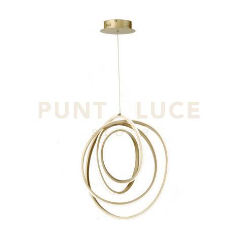SOSPENSIONE GOLDEN LED 3000K 2190LM 50W D.50CM COLORE ORO DIMMERABILE