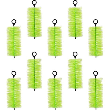 Lot de 10 brosses filtrantes, bassin à poissons, Brosses de nettoyage efficaces, Filtrations d'eau en plein air (1/5)