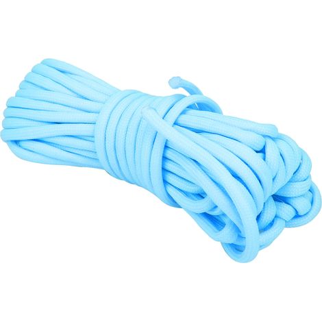 Corde Parachute Lumineuse 10M 9 Ames Nylon 140kg Pour Camping Randonnee Extérieur - Bleu (1/5)