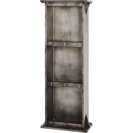 Étagère Murale 3 Niveaux "Vaded" 95cm Anthracite (1/2)