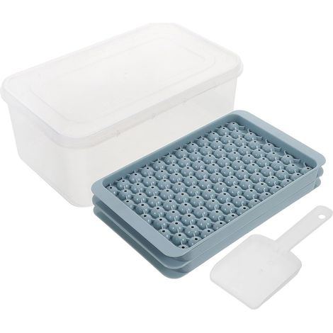 Bac à Glaçons Sphériques en Plastique avec Couvercle et Pelle, Grosse (1/5)