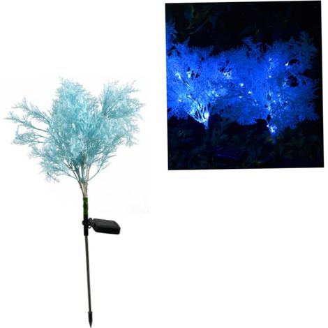 Lampe Solaire De Jardin Led à Piquet Décoratif De Givre Bleu Ip66 Étanche (1/5)