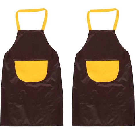 2 Pièces Tabliers De Cuisson Tablier De Peinture pour Enfants Tabliers pour Enfants Tablier Drôle Mini-Tablier Tabliers De Ménage Tablier Enfant Miniature Tout-Petit Boulanger (1/5)