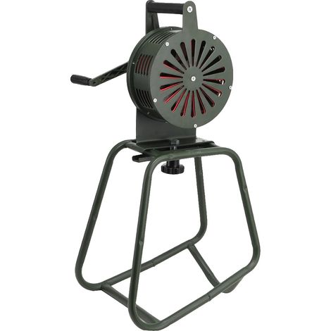 Sirena de alarma, fabricada en aleación de aluminio, 230 mm de diámetro, 75,5 cm de altura, nivel de presión sonora de 125 dB, accionamiento manual mediante manivela. (1/5)