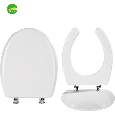 Copriwater in MDF per disabili ovale chiusura standard AMBRA WATER