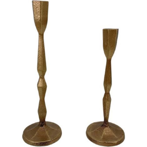 Dekorative Kerzenständer, spitz zulaufende Kerzenständer, dekorative Kerzenständer – Gold