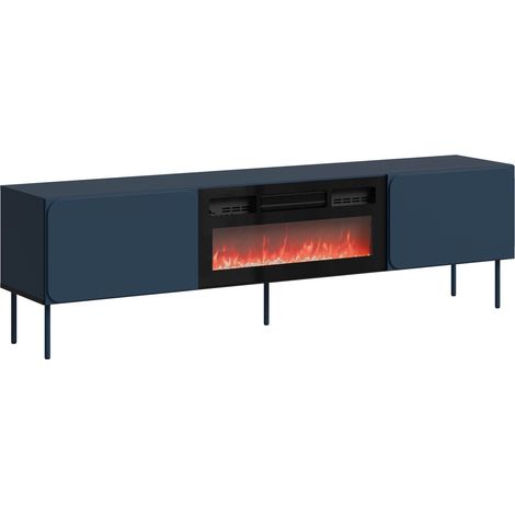 Mueble TV Fentore 104, Índigo, Número de puertas: 0, Número de cajones: 0, 200x58x40cm (1/5)