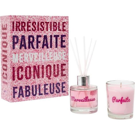 Coffret Senteur Parfumée "Paillette" 18cm Framboise & Fruits Rouges (1/5)
