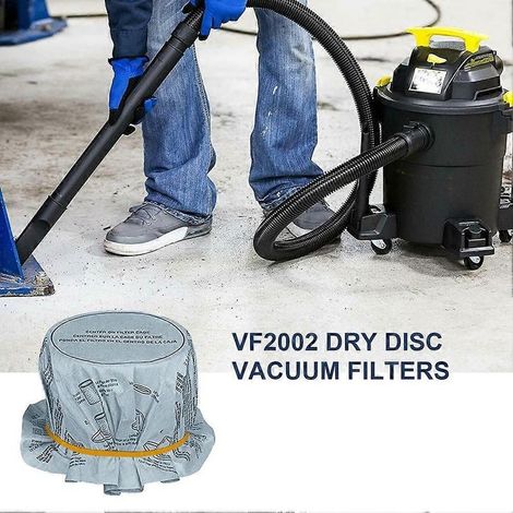 Filtres à disque en papier 90107 et élastiques, et filtre en mousse 90585 pour aspirateurs eau et poussière Shop Vac, compatibles avec la plupart des aspirateurs de 5 gallons. (1/5)