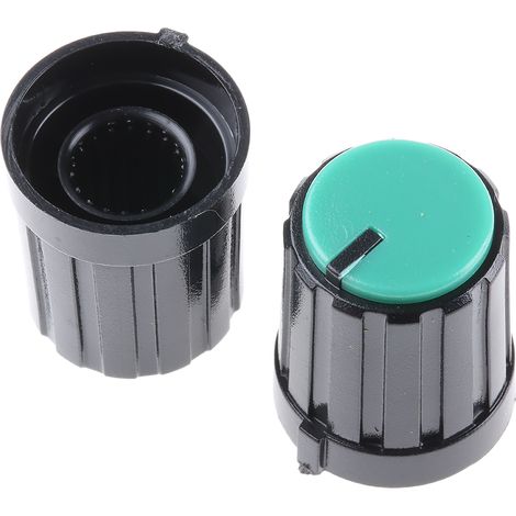 Bouton de potentiomètre RS PRO, Axe de 6mm, Diamètre de 13.3mm, Enfichable