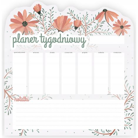 PLANIFICADOR SEMANAL MAGNÉTICO PARA NEVERA 58x60cm