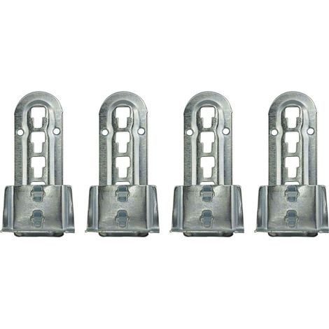 Secotec vas204 letto connettore einhaenge Borchia regolabile in altezza per travi Medio in acciaio zincato e doghe in legno altezza: 140 mm, Contenuto: 4 pezzi, 4 (1/2)