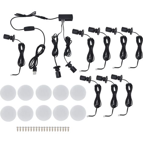 LED ronde petite à intensité variable alimentée par USB pour