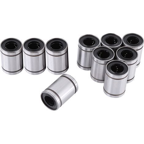 10 pièces Douille à Billes LM12UU 12mm pour Guidage Linéaire, Tige 12mm, Imprimante 3D et Pièces CNC (1/5)