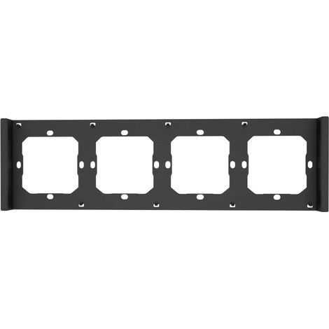Marco para interruptor M5 80, cuádruple, de 4 módulos, Sonoff M5-4C-80-F (grafito/negro) (1/4)