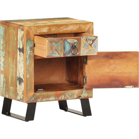 Maison Exclusive - Comodino 40x30x50 cm in Legno Massello di Recupero (1/5)