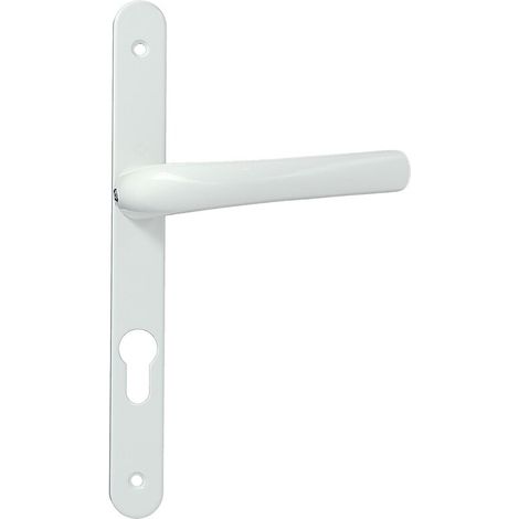 Ensemble de béquille plaque étroite Tokyo - HOPPE AG - Pour porte de 58 à 67 mm. Carré de 7, EA 70 mm. - Blanc 9010 (1/3)